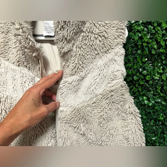 Patagonia Bleached Stone Retro Chevron Pelage Vest Vintage Women’s Med Full Zip - Picture 11 of 15